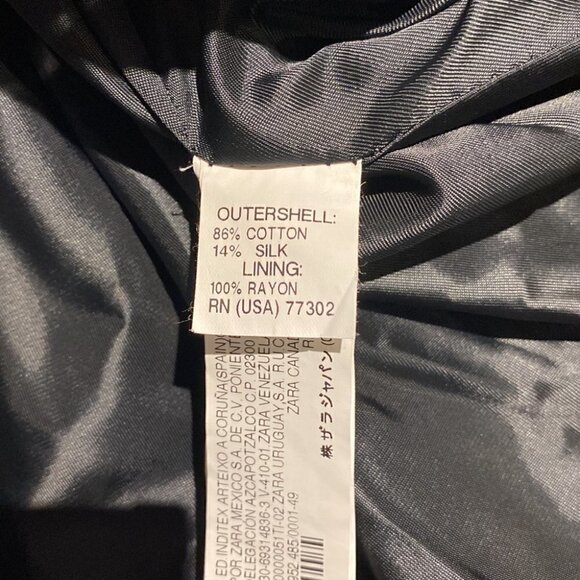 ZARA woman Trench coat silk blend with bell sleeves Medium - Picture 9 of 12